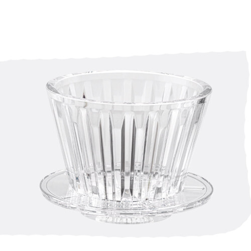 Picurător inteligent de cafea din plastic transparent, 1–2 căni
