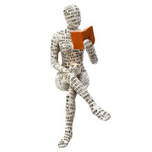 Women Thinker Figurine Resin Sculpture 1 piece