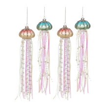 Glass Beach Nautical Christmas Ornaments 4pcs
