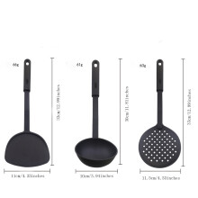 Silicone Spatula Set Nonstick Heat-Resistant 3PCS