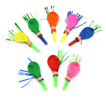 Musical Blow Out Balloons Glitter Fringed 30 pcs