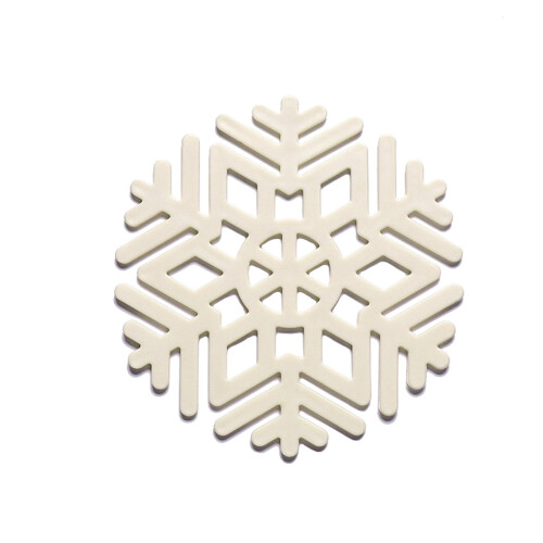 Snowflake Dining Table Mats Heat Insulating Geometric 4-Pack