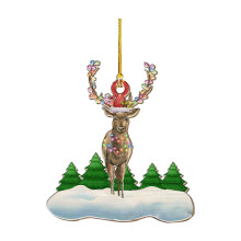 Dinosaur Animal Christmas Ornament Plush Hanging Pendant