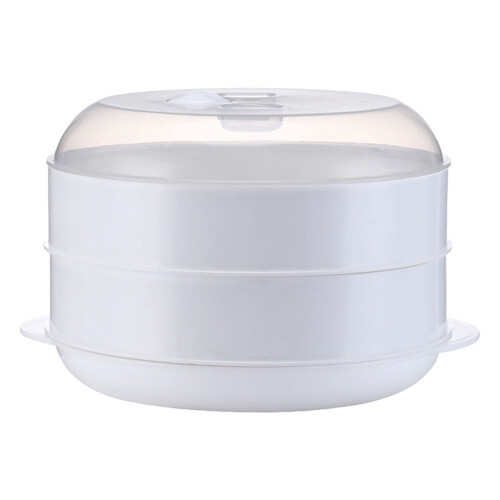 Microwave Steamer Dish 2-Tier for Home and Office