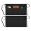 Homerr black polyester half apron with large pockets and 1