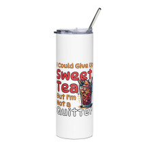 Sweet Tea Lover Skinny Tumbler White 20 oz