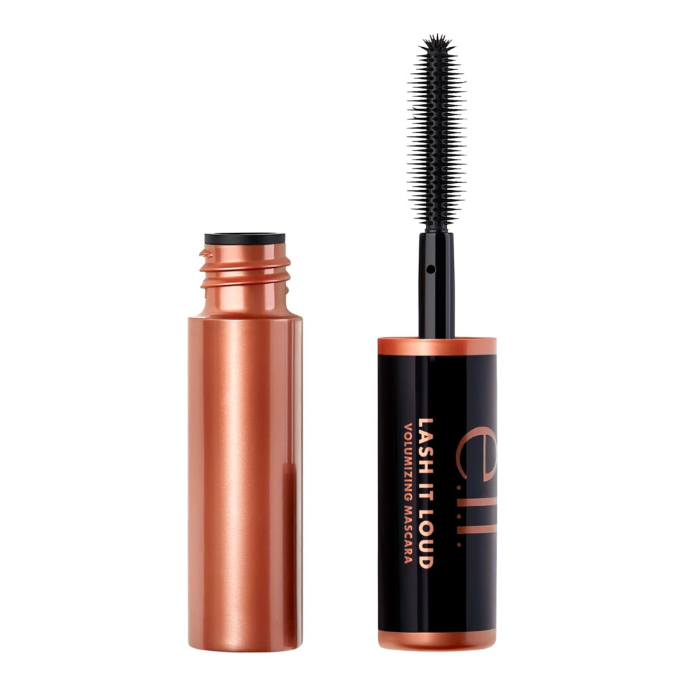 E.l.f. Lash It Loud Mascara Mini, Volumizing & Intensely Pigmented Formula For Fuller & Bolder Lashes, Adds Dimension, Vegan & Cruelty-Free, Black