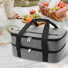 Isolierte Lunchtasche mit Reißverschluss und erweiterbar