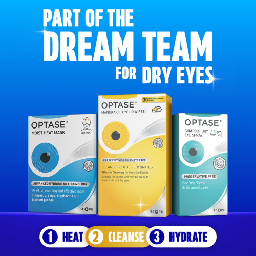 OPTASE® Manuka Oil Eyelid Wipes 1