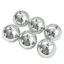 Yakbaofuo Christmas tree ornaments silver balls 6pcs