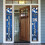 60th Birthday Decoration Blue Silver Balloon Banner 1