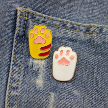 Broche Xinyolin con forma de pata de animal para decoración de ropa - Broche elegante de estilo dibujos animados para bolsos