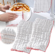 TAKTUK dish cloths reusable cotton white 6-pack