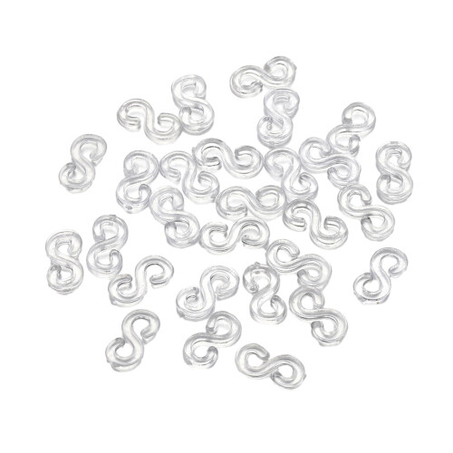Rubber Band Clips S-Shaped Elastic Buckles 500 pcs