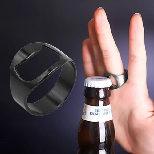 Stainless Steel Bottle Opener Ring Set 3PCS