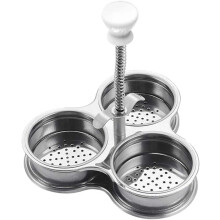 3-Cup Stainless Steel Egg Poacher Pan