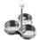 Egg Poacher Stainless Steel 3-Cup Breakfast Pan 1
