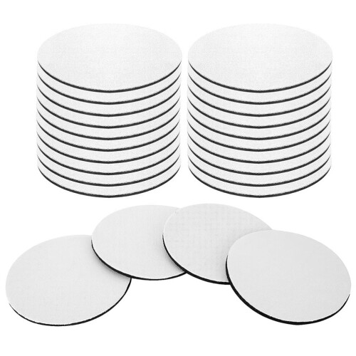 Sublimation Coaster Blank Round Heat Transfer Pad 24 pcs