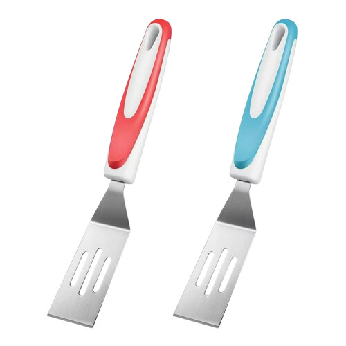 WILEQEP Mini Serving Spatula Stainless Steel 2 Pcs
