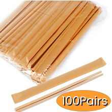 Baguettes en bambou jetables, paquet de 100