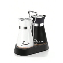 Ensemble d'assaisonnement en verre de 120 ml avec salières et poivrières