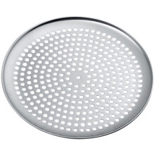 Tavă de pizza perforată din oțel inoxidabil, 30 cm