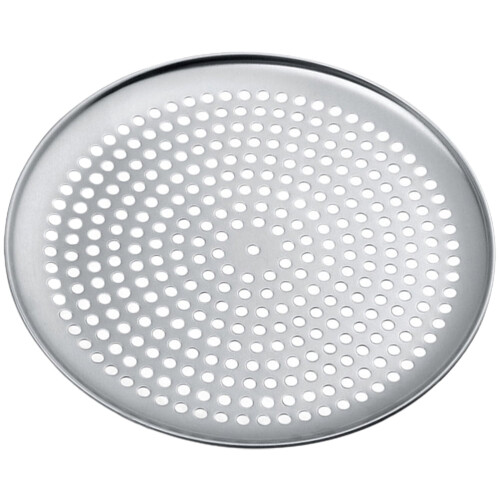 Tavă de pizza perforată din oțel inoxidabil, 30 cm