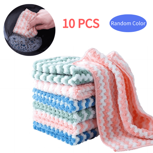 10er-Pack Küchengeschirrtücher 25x25cm Mikrofaser