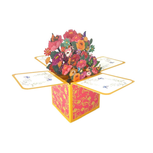 Biglietto d'auguri pop-up Girasole3D
