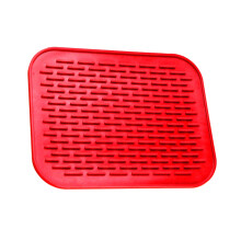 Tapis d'égouttage en silicone antidérapant et isolant thermique 21 x 15,5 cm