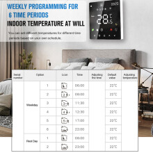 Programmeerbare LCD-thermostaat voor verwarmingssystemen