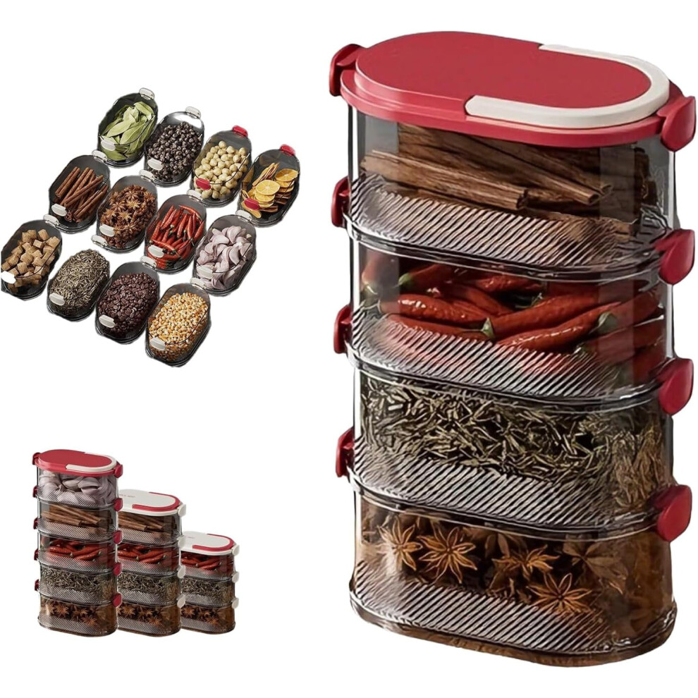 4-Layer Stackable Spice Organizer