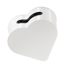 Distributeur de mouchoirs en forme de cœur blanc 20,5 x 11,5 x 20,5