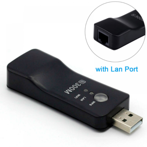 Smart TV LAN Adapter Ethernet and WiFi Wireless Dongle for Stable Internet Connection, Compact Network Accessory