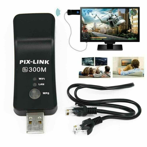 Smart TV Compatible Ethernet WiFi Adapter Dongle for Streaming Devices, USB Plug and Play Network Access