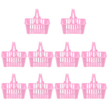 40 Pcs Mini Plastic Shopping Baskets, Simulation Candy Basket Toys for Pretend Play, Party Favors, Classroom Use