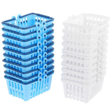 48 mini paniers Ă main de couleurs assorties, en plastique, pour ranger les jouets des enfants, pour les fĂŞtes et les salles de classe.
