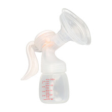 Raccoglitore manuale di latte materno con forte aspirazione, tiralatte resistente al calore, contenitore portatile in silicone per il latte