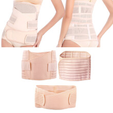 Fascia di supporto addominale post-parto 3 in 1 per il recupero post-parto, fascia snellente per donna, supporto traspirante regolabile.