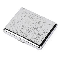 Lightweight Portable Cigarette Case for Men and Women, Holds 12 100mm Cigarettes or Bank Cards, Stylish Slim Design
