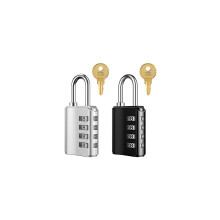 Cadenas à combinaison, cadenas pour casier de salle de sport, cadenas à code 4 chiffres avec 2 clés, résistant aux intempéries pour une util