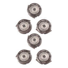 6er-Pack HQ8 Scherköpfe, Ersatzklingen für Elektrorasierer, gründliche Rasur, langlebiger Stahl