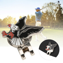 Tragbarer Golfballmarker mit magnetischem Hutclip, Adler-Design, robustes Outdoor-Zubehör für Golfer