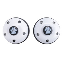 Haustierglocke, 2er-Pack Metall-Hundeglocken mit rutschfester Gummibasis, transparente Klingel für kleine Hunde und Katzen