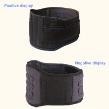 Zelfverwarmende lendensteunband, magnetische rugbrace voor verlichting van lage rugpijn, verstelbare tailleband, zwart