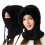 Πλεκτό καπέλο Beanie 3 σε 1 για γυναίκες, αντιανεμικό κασκόλ και πρόσωπο 1
