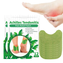60 stuks kruidenpleisters voor de achillespees, zelfverwarmend, voor ouderen, sporters en fitnessliefhebbers, comfortabel in gebruik.