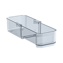 Organisateur de tiroir de cuisine en plastique transparent avec réglable