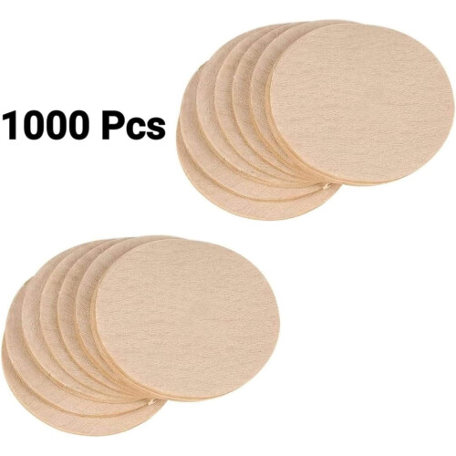 Ublegede runde kaffefiltre 6,8 cm 1000 stk.