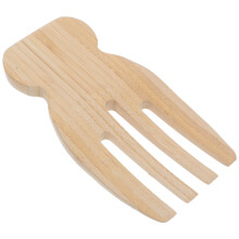 Juego de dos utensilios de madera para servir ensalada: manos para servir.